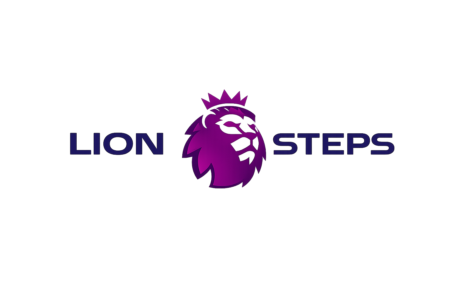 Lion Steps pharmaceutical company logo with lion symbol