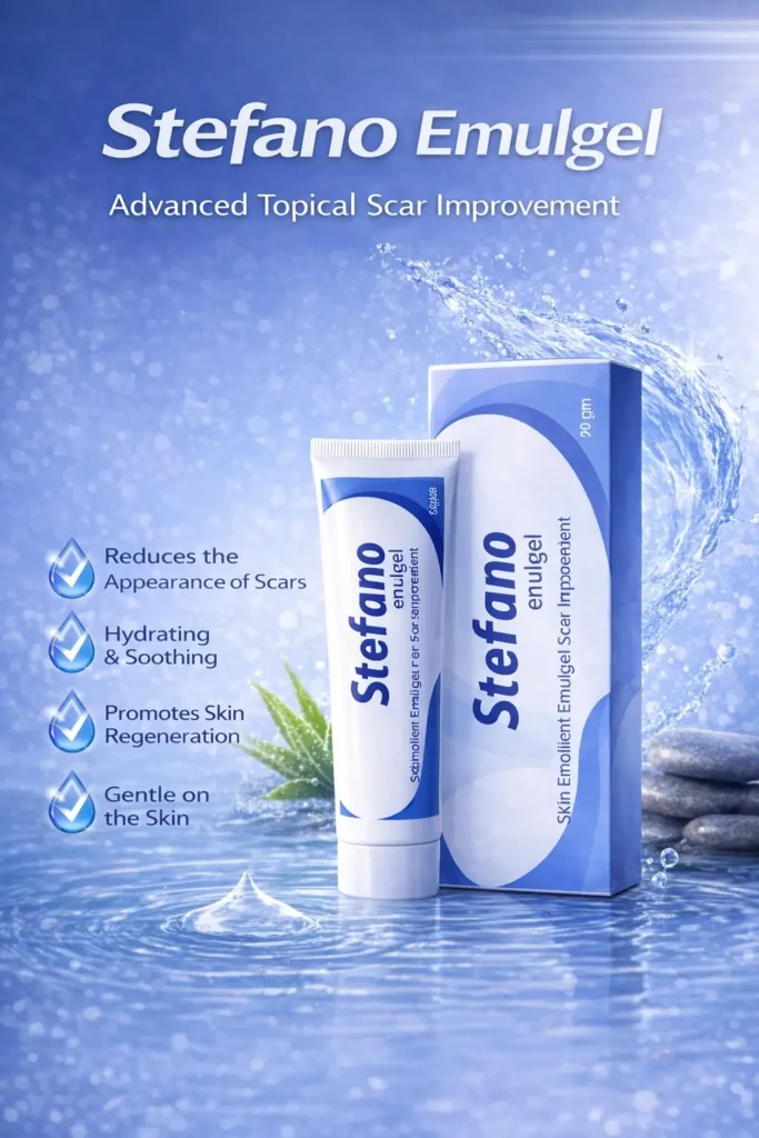 Stefano Emulgel topical emulgel for scar appearance improvement and skin hydration